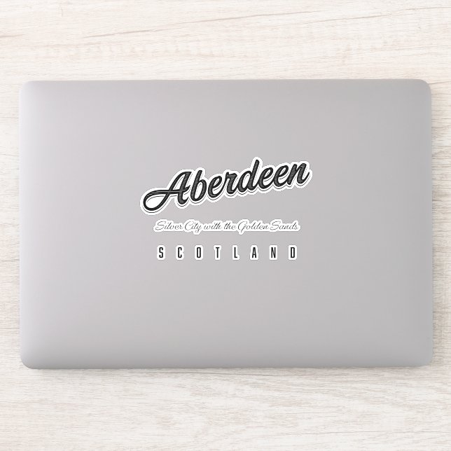 Sticker Aberdeen "Ville d'Argent aux Sables d'Or" (Ordinateur)