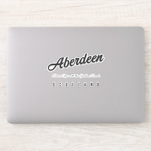 Sticker Aberdeen "Ville d'argent avec les sables d'or"
