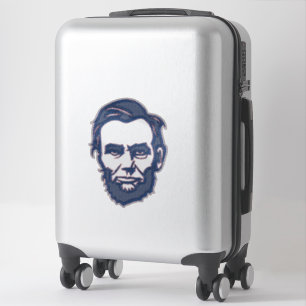 Sticker Abraham Lincoln Stars Portrait Président des États