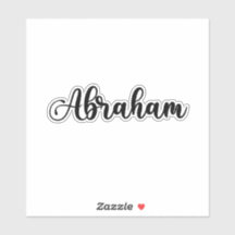 Abraham Nom - Calligraphie manuscrite