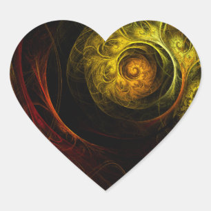 Sticker Abstrait d'art floral Sunrise