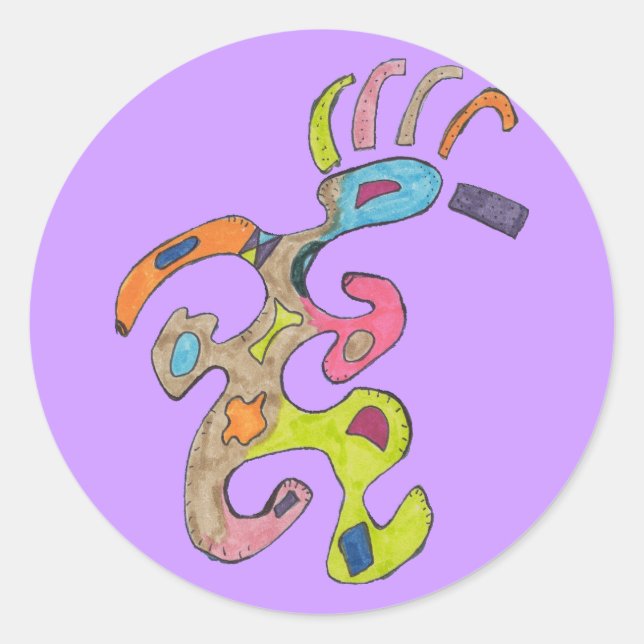 Sticker Abstrait "Running Man" (Devant)