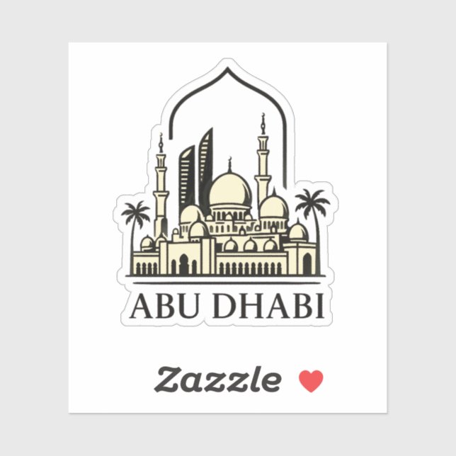 Sticker Abu Dhabi (Feuille)