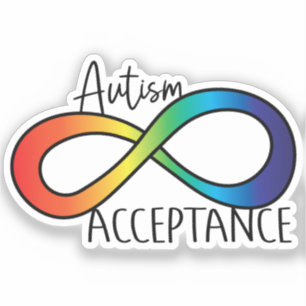Sticker Acceptation de la Sensibilisation sur l'autisme de