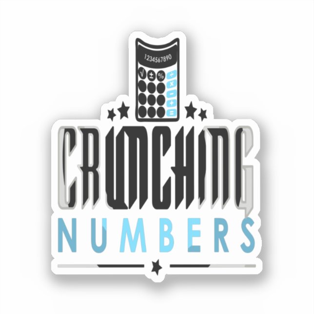 Sticker Accountant - Crunching Numbers (Recto)