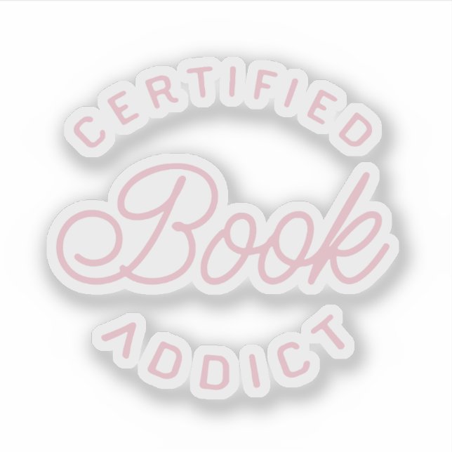 Sticker Accro des livres certifié (Devant)