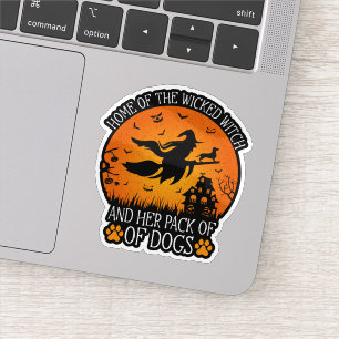 Sticker Accueil De La Sorcière Maléfique Et Son Pack De Ch