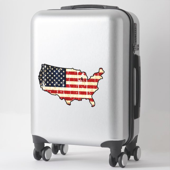 Sticker Accueil - États-Unis (Sur valise)