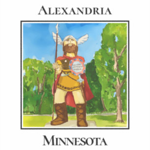 Sticker Accueil Géant Viking, Alexandria, Minnesota