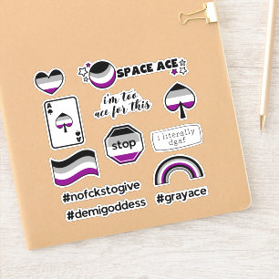 Sticker Ace Asexuel