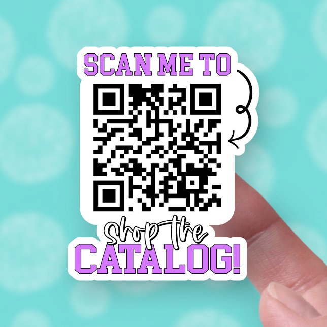 Sticker Acheter Le Catalogue Purple QR Code Petites entrep (Créateur téléchargé)