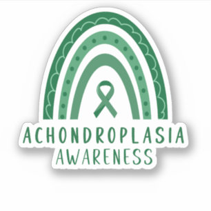 Sticker Acondroplasia Vert arc-en-ciel sensibilisation au 