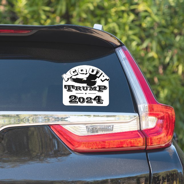 Sticker Acquitter TRUMP 2024 (Côté voiture)