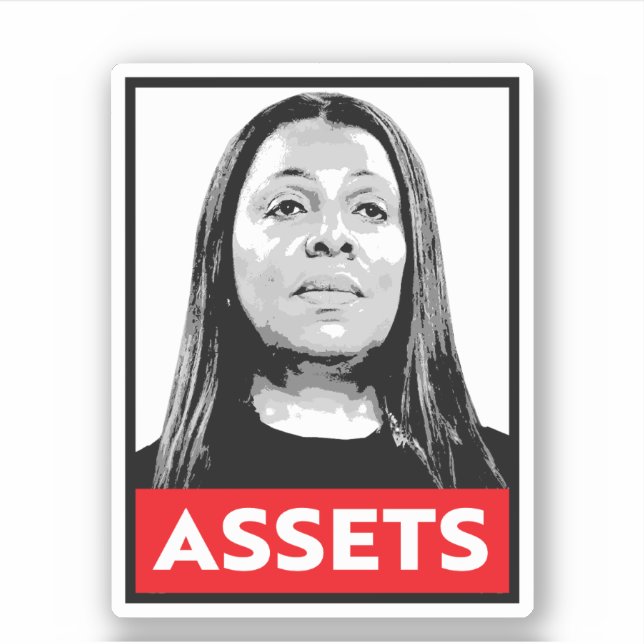 Sticker ACTIFS : Letitia James (Devant)