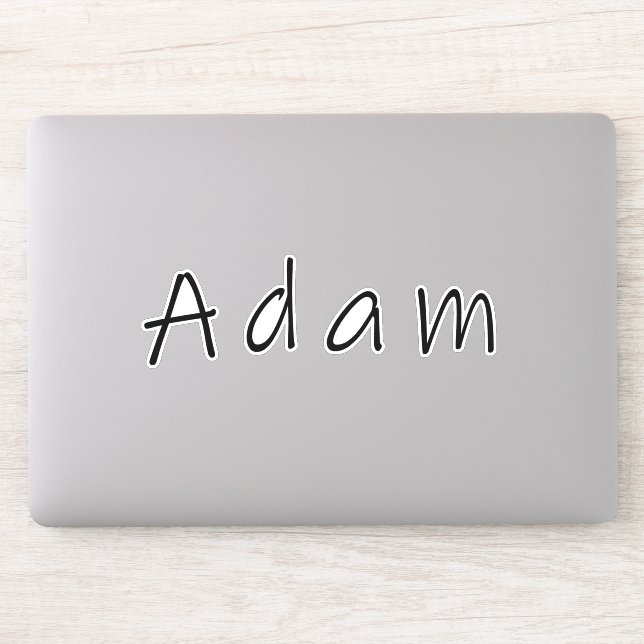 Sticker Adam nom, pour Adam (Ordinateur)