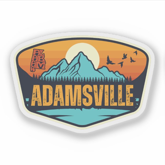 Sticker Adamsville, Alabama (Devant)