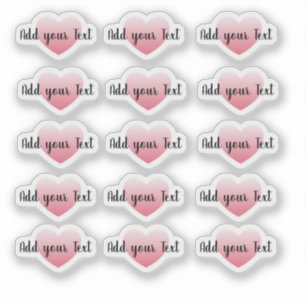 Sticker Add your text Heart Message