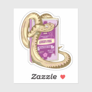 Sticker ADDERS Sorcières de fourche Spell Shakespeare
