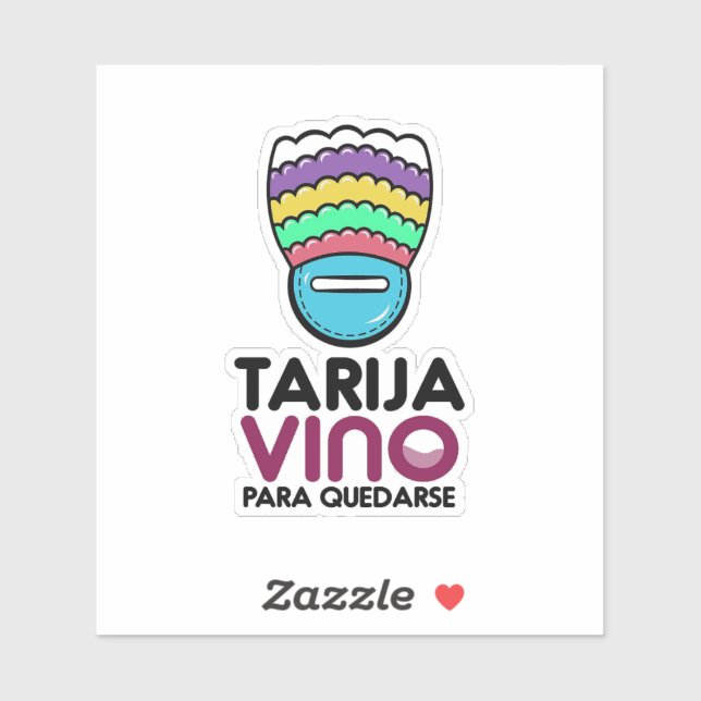 Sticker Adesivo vino para quedarse (Feuille)