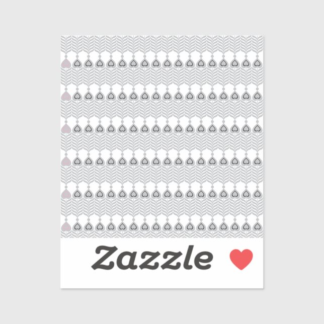 Sticker Adhésifs vinyles en forme de cœur mignons | Esthét (Feuille)