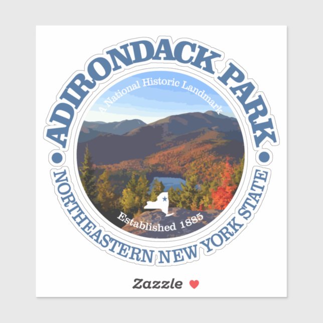 Sticker Adirondack Park (Feuille)