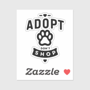 Sticker Adoptez Ne pas Acheter Simple