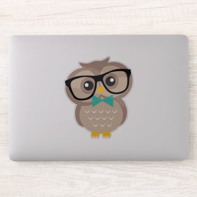 Sticker Adorable Hipster Owl (Ordinateur)