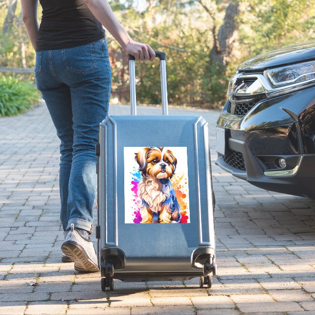 Sticker Adorable Shih Tzu (Valise Insitu)