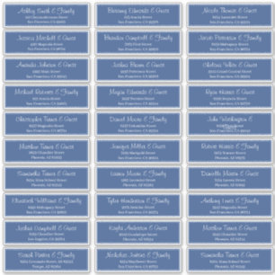 Sticker Adresse du Mariage de script moderne