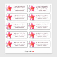 Adresse postale individuelle Plumeria Flower