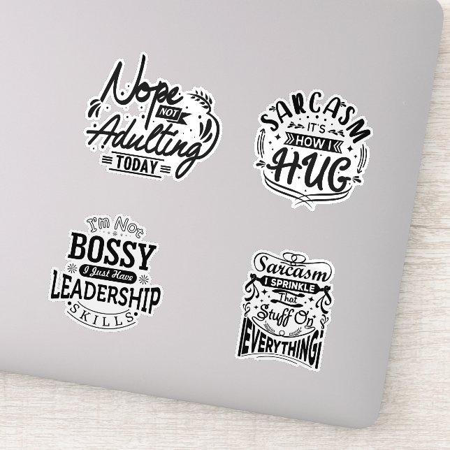 Sticker Adulte mignon Adulte drôle (Détail)