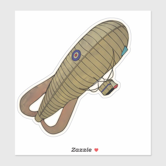 Sticker Aéronefs à ballon d'observation (Feuille)