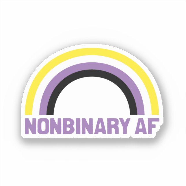 Sticker AF non binaire (Recto)