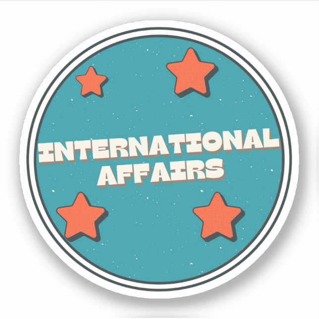 Sticker Affaires internationales (Devant)