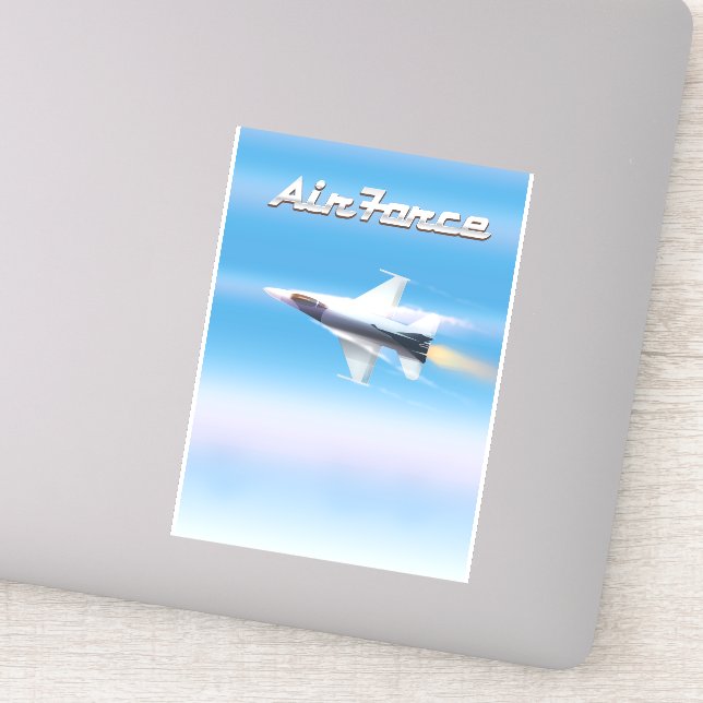 Sticker Affiche de jet de l'armée de l'air (Détail)