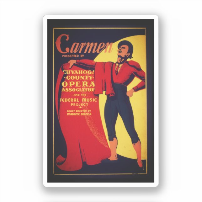 Sticker Affiche de l'opéra Carmen (Recto)