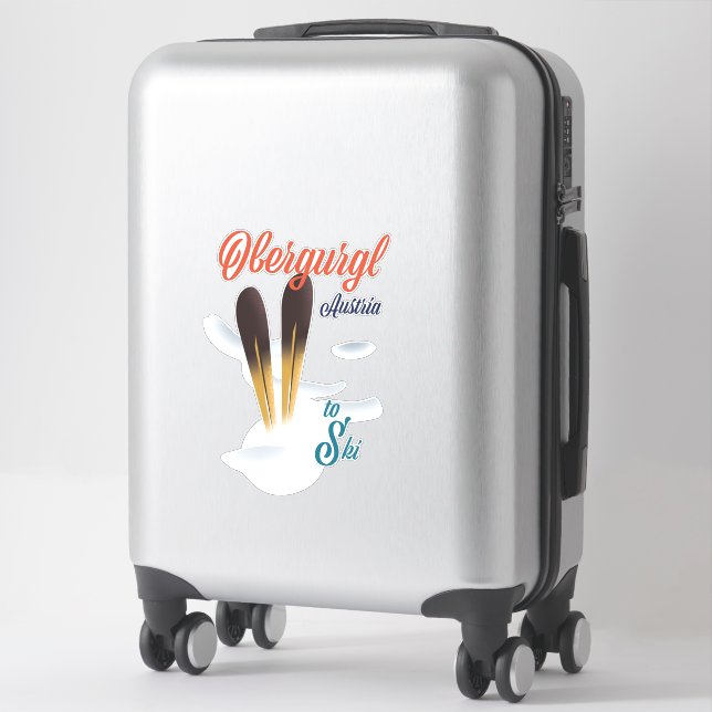 Sticker Affiche de ski Obergurgl Autriche (Sur valise)