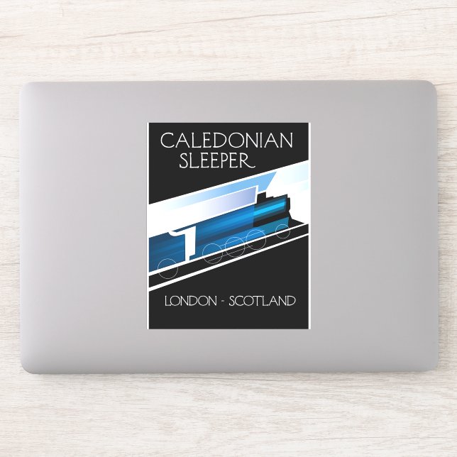 Sticker Affiche de voyage Caledonian Sleeper Londres Ecoss (Ordinateur)