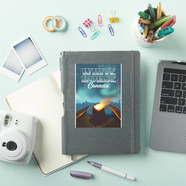 Sticker Affiche de voyage du Canada du Cheval blanc (Couverture iPad)