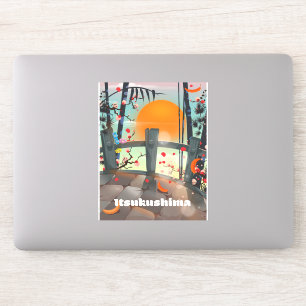 Sticker Affiche de voyage Itsukushima Japon