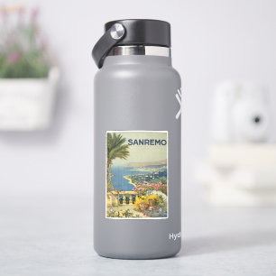 Sticker Affiche Vintage voyage De San Remo Depuis Une Terr