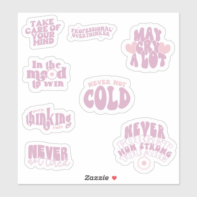 Sticker affirmation Citation motivationnelle (Feuille)