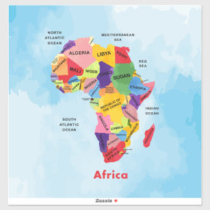Sticker Africa map