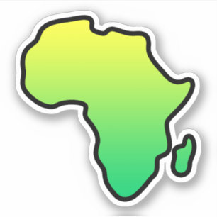 Sticker Afrique Continent - Carte De L'Afrique