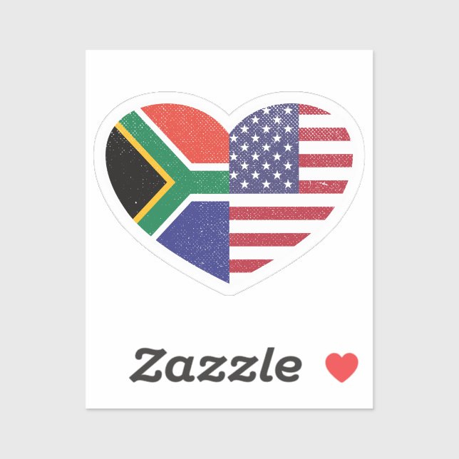 Sticker Afrique du Sud Amérique du Sud (Feuille)