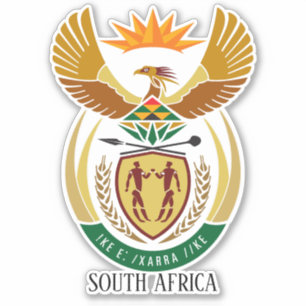 Sticker Afrique Du Sud Manteau National Patriotique