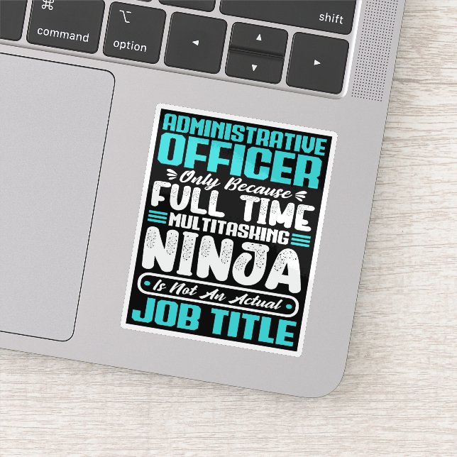 Sticker Agent administratif Titre du travail Compétences p (Détail)