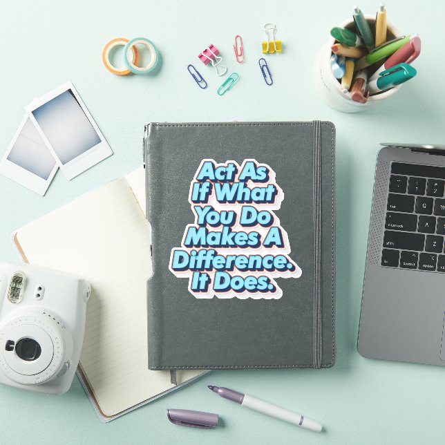 Sticker Agissez Comme Si Ce Que Vous Faites Faisait Une Di (Couverture iPad)