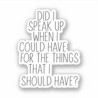 Sticker Ai-Je Pris La Parole ?