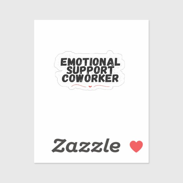 Sticker Aide émotionnelle Coworker Chill et drôle Classiqu (Feuille)